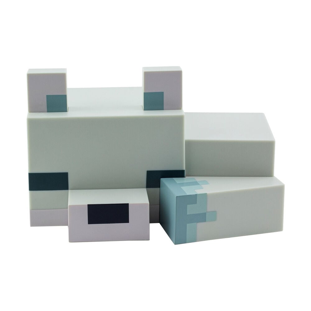 Lampara nocturna 3D Zorro Artico Minecraft