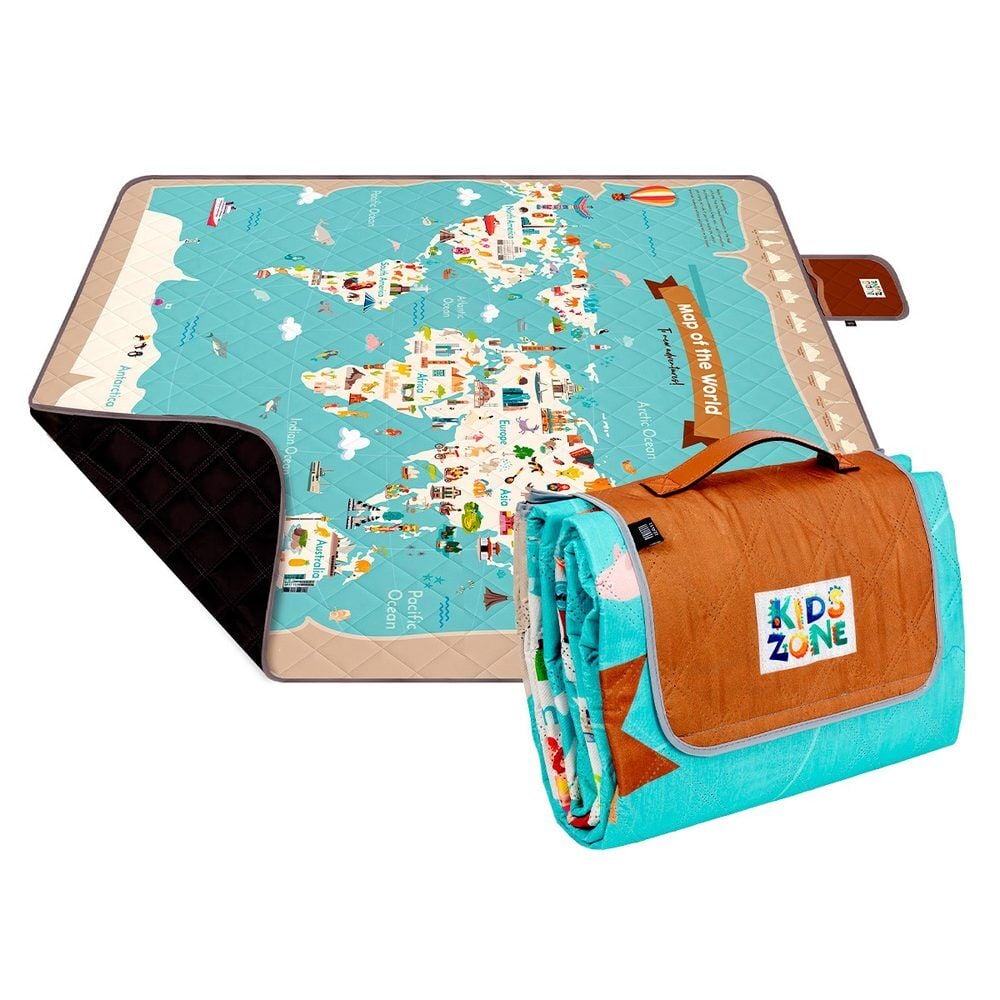 Manta picnic Mundo 200x200cm Frikytopia