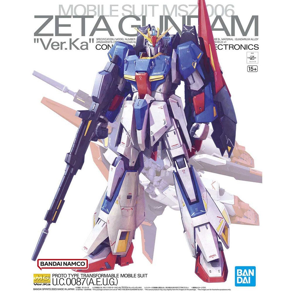 Maqueta MG 1/100 MSZ-006 Zeta Gundam Ver. Ka Mobile Suit Zeta Gundam Frikytopia