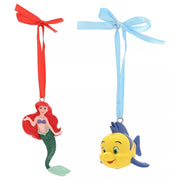 Set 2 Adornos Navidad La Sirenita Disney