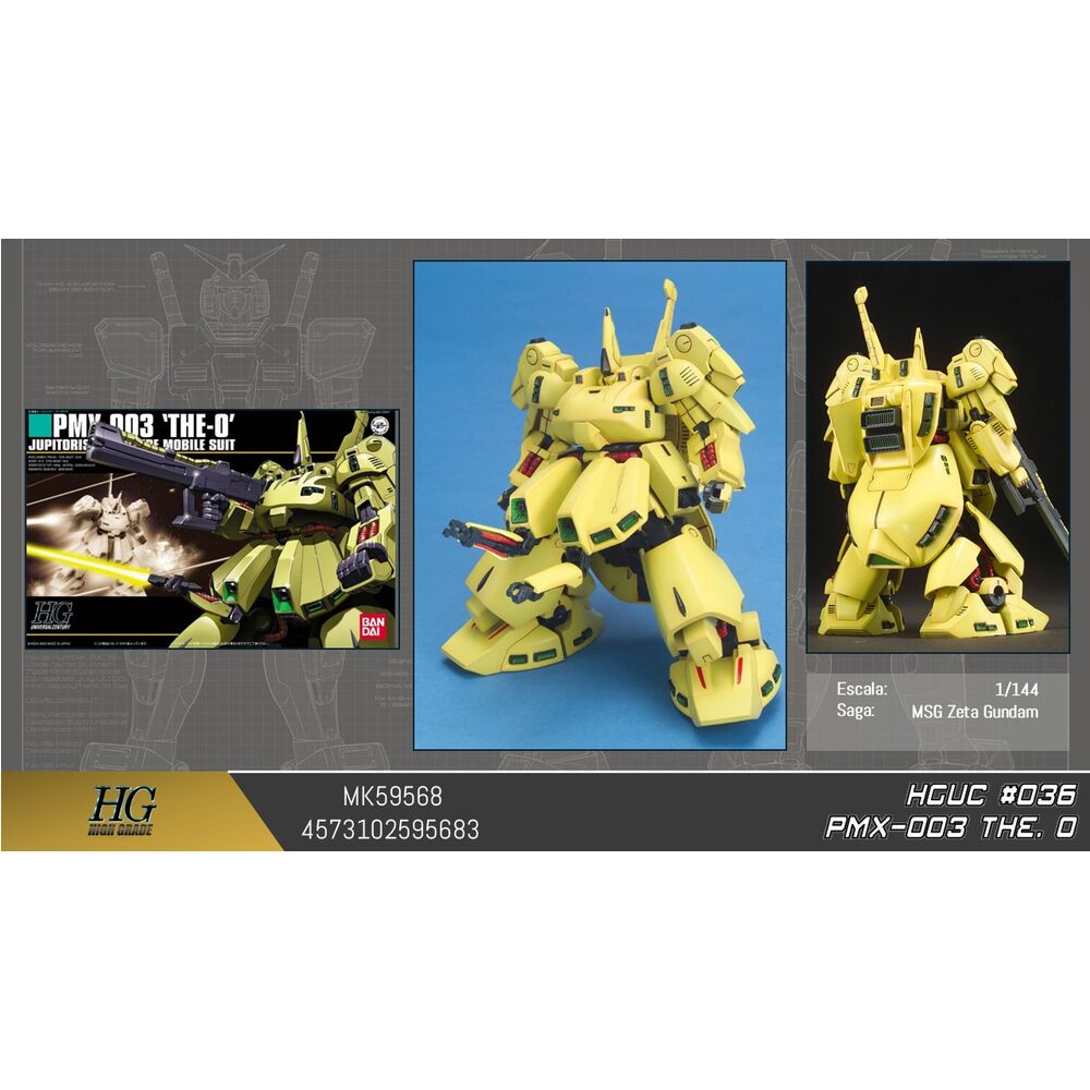 Maqueta HGUC 1/144 PMX-003 The-O Mobile Suit Zeta Gundam