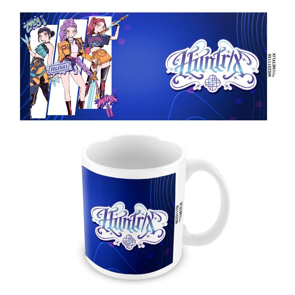 Taza Logo Huntrix Kpop Demon Hunters 325ml Frikytopia