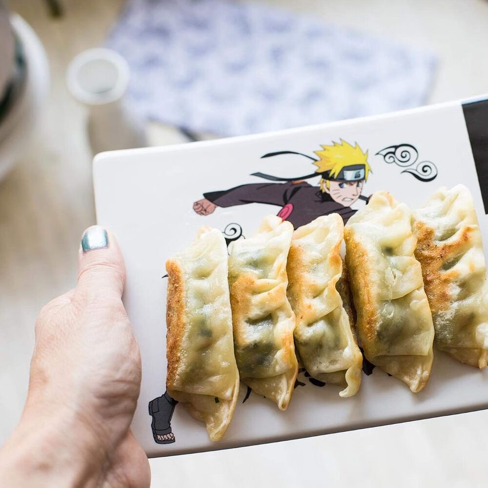 Naruto Shippuden Platos y palillos de sushi de cerámica Naruto Uzumaki