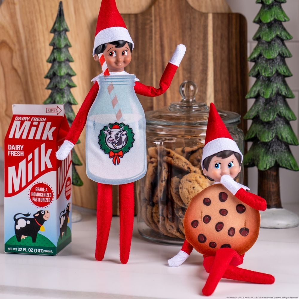 Vestuario para Elfo Galleta y Botella de Leche The Elf on the Self