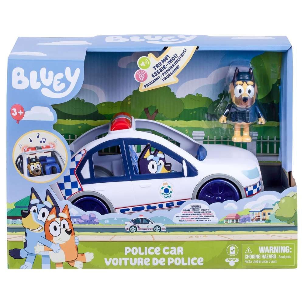 Bluey Vehículo Police Car