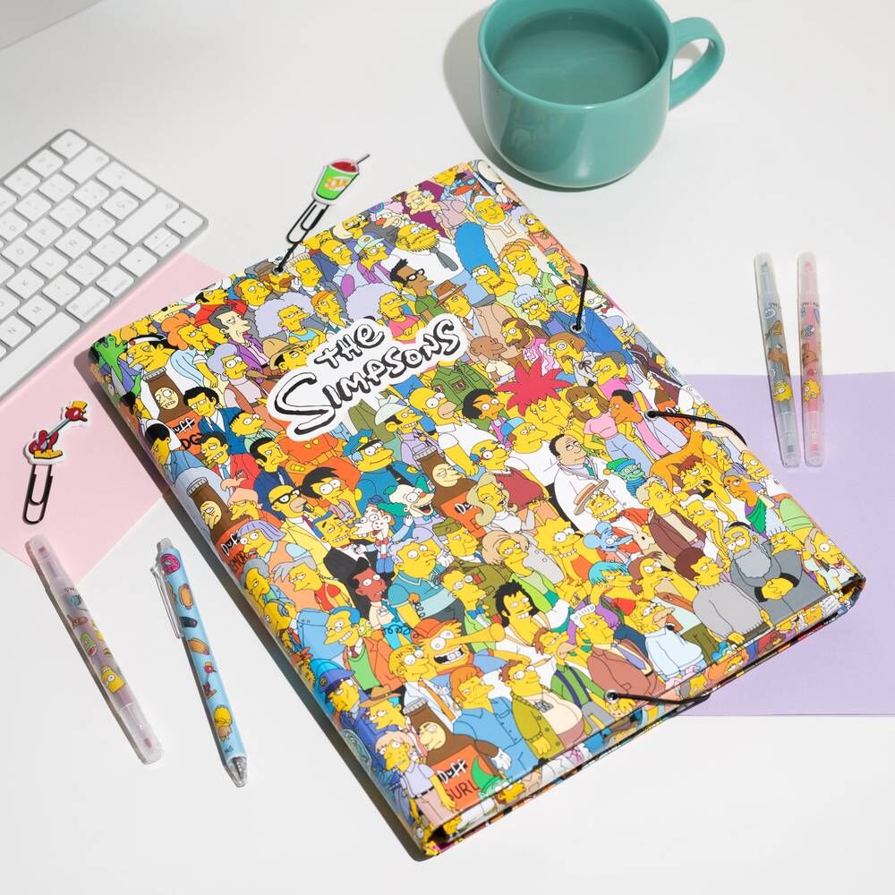 Los Simpson Carpeta con elásticos 34 x 26 cm