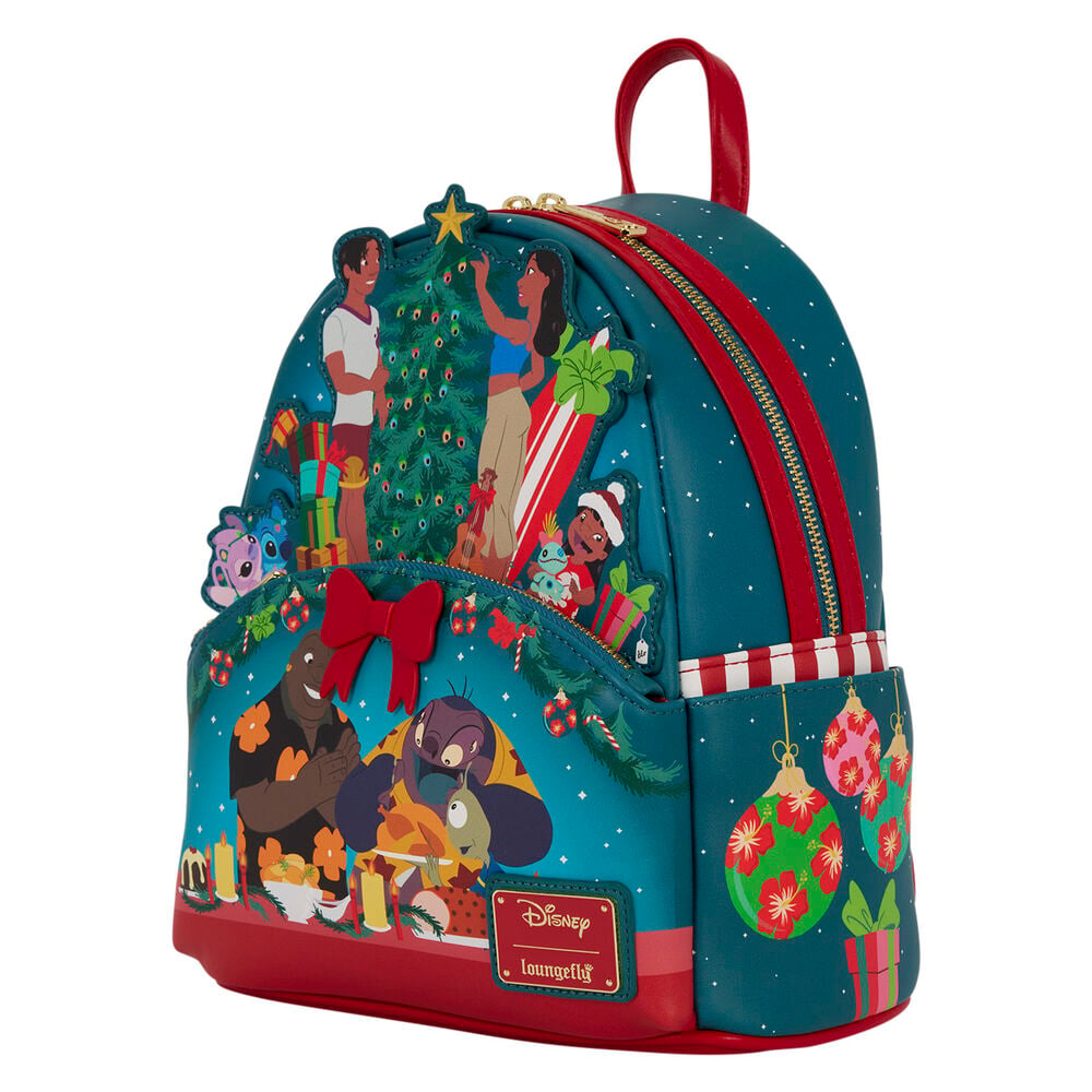 Mochila Lilo & Stitch Holiday Stitch Disney Loungefly 26cm