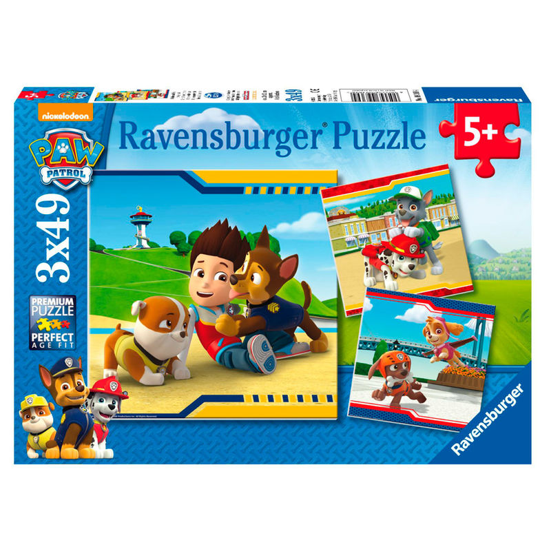 Puzzle Patrulla Canina Paw Patrol 3x49pz Frikytopia