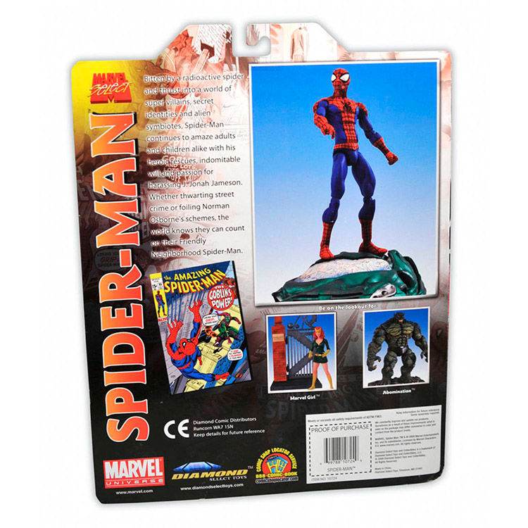 Figura diamond select toys marvel spiderman