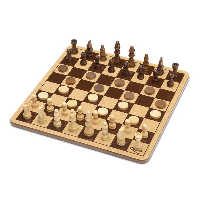 Juego Ajedrez Damas madera Frikytopia