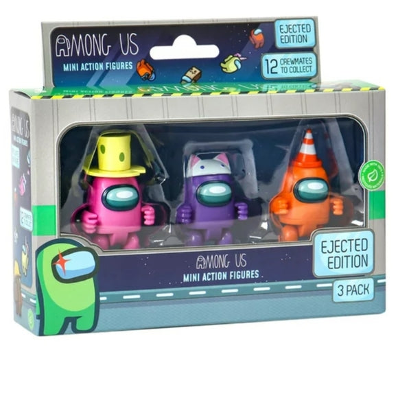 Among us mini action figure 3 piezas window box