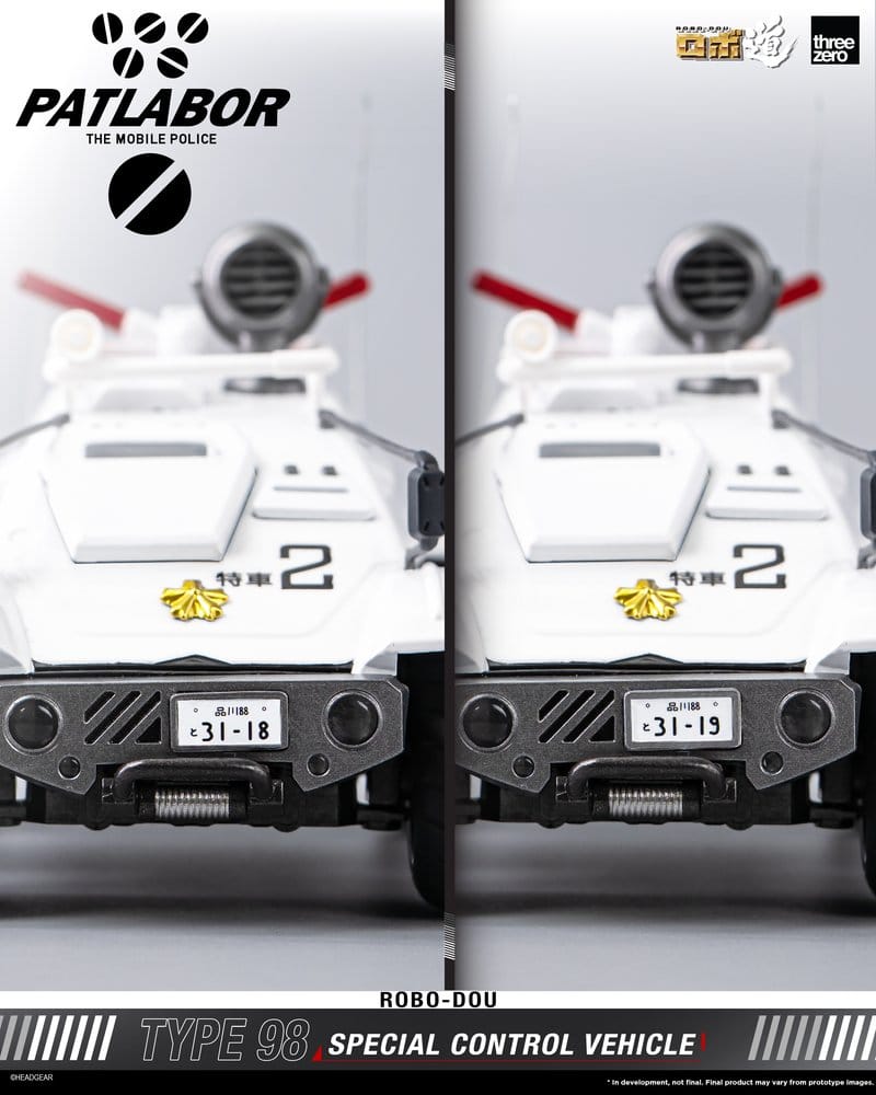 Mobile Police Patlabor ROBO-DOU Tipo 98 Vehículo de control especial 10 cm