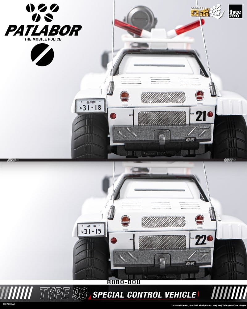 Mobile Police Patlabor ROBO-DOU Tipo 98 Vehículo de control especial 10 cm
