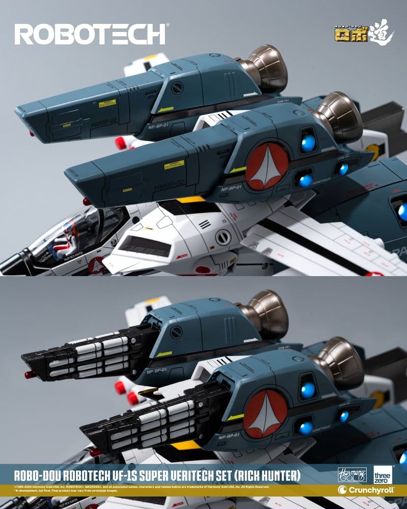 Robotech Robo-Dou Figura VF-1S Super Veritech Set (Rick Hunter) 20 cm