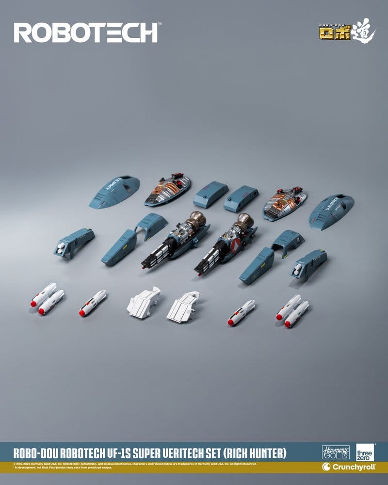 Robotech Robo-Dou Figura VF-1S Super Veritech Set (Rick Hunter) 20 cm