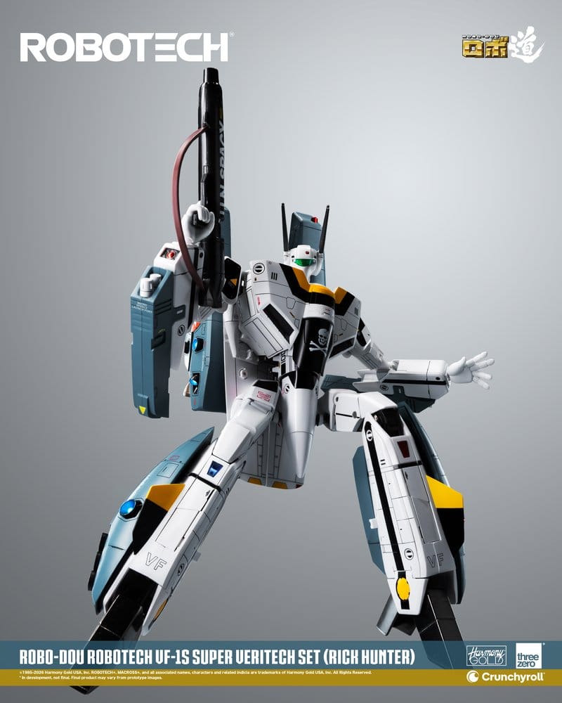 Robotech Robo-Dou Figura VF-1S Super Veritech Set (Rick Hunter) 20 cm