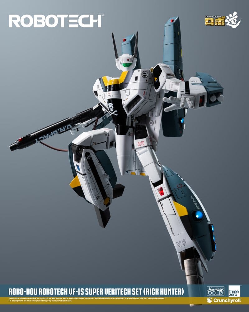 Robotech Robo-Dou Figura VF-1S Super Veritech Set (Rick Hunter) 20 cm