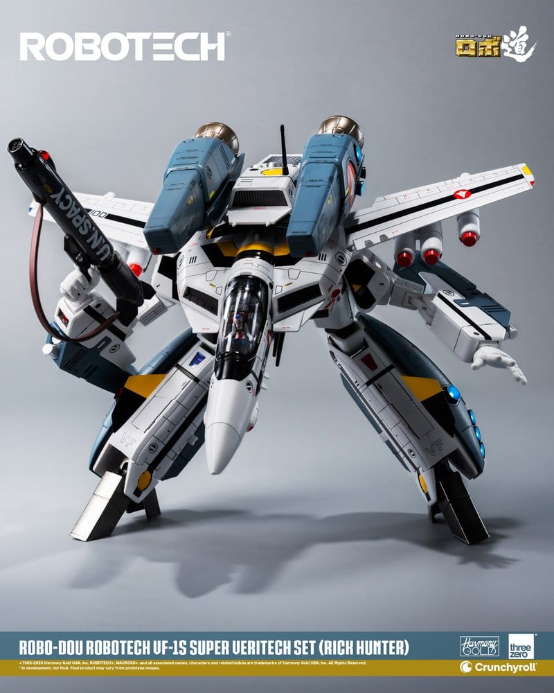 Robotech Robo-Dou Figura VF-1S Super Veritech Set (Rick Hunter) 20 cm