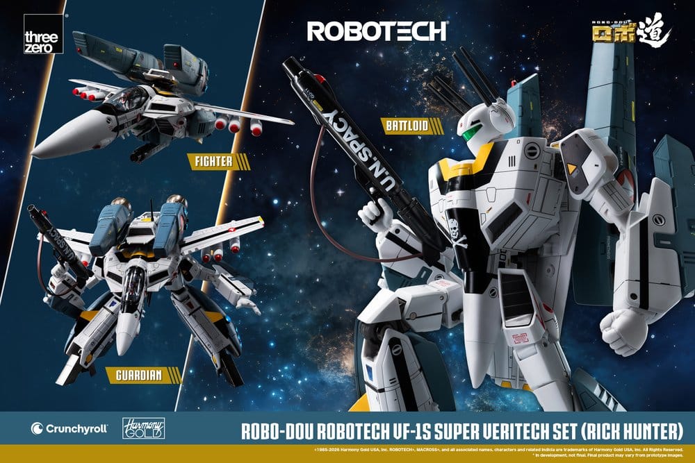 Robotech Robo-Dou Figura VF-1S Super Veritech Set (Rick Hunter) 20 cm