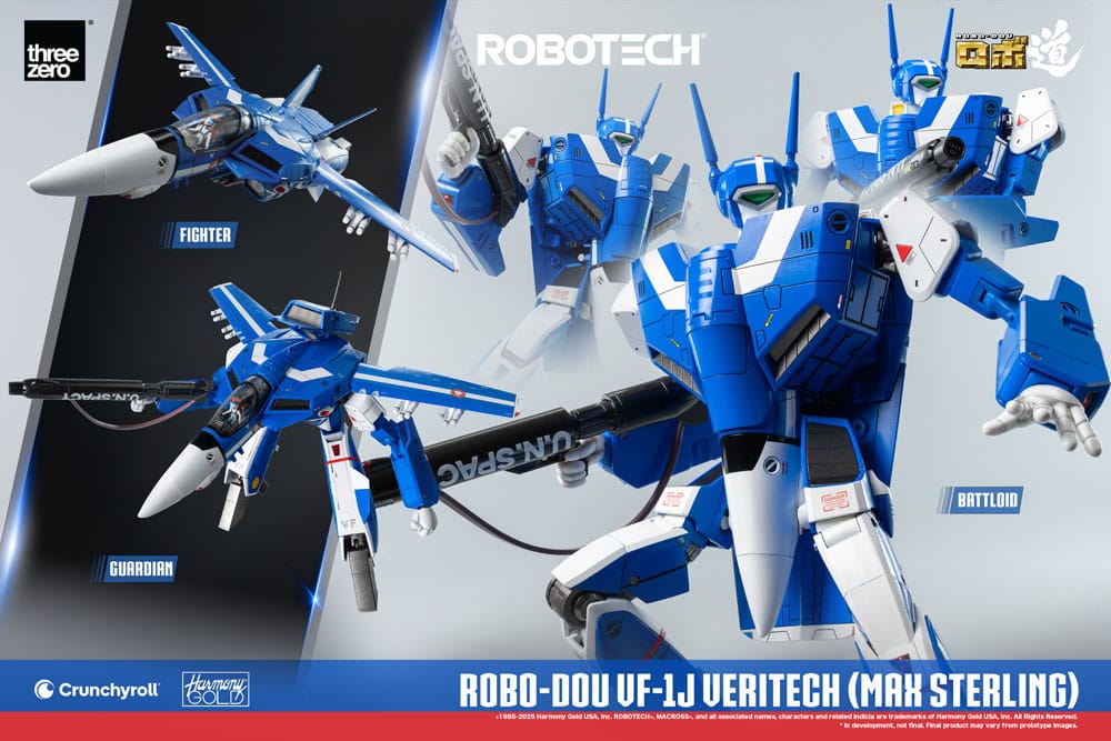 Robotech Figura ROBO-DOU VF-1J Veritech (Max Sterling) 20 cm
