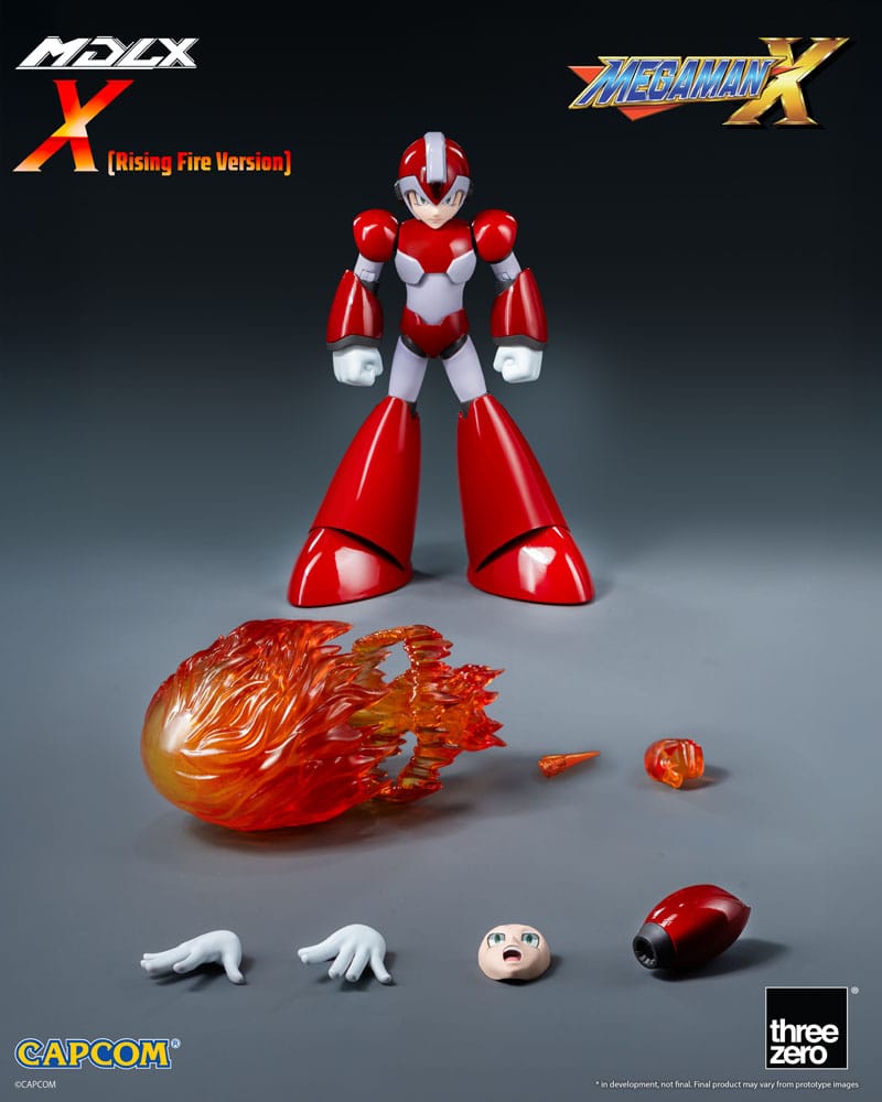 Mega Man Figura MDLX Rockman X / Mega Man X (Rising Fire Version) 12 cm