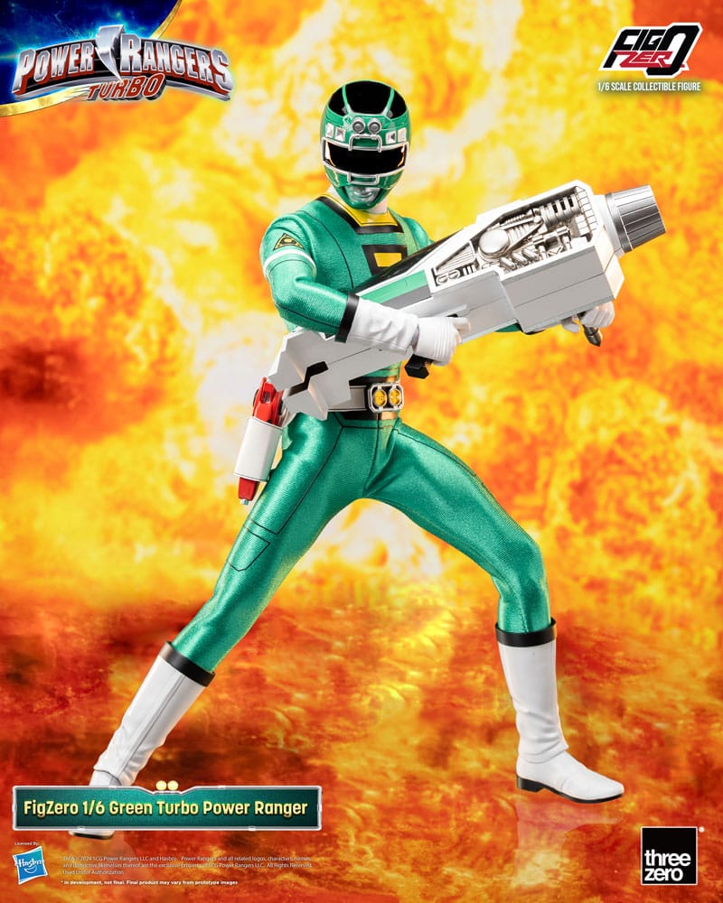 Power Rangers Turbo Figura FigZero 1/6 Green Turbo Power Ranger 30 cm Frikytopia