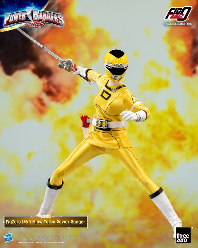Power Rangers Turbo Figura FigZero 1/6 Yellow Turbo Power Ranger 30 cm