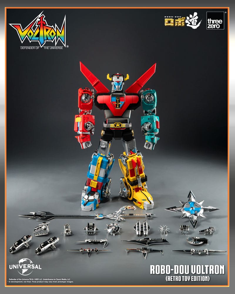 Voltron: Defender of the Universe Figura Robo-Dou Voltron Retro Toy Edition 27 cm