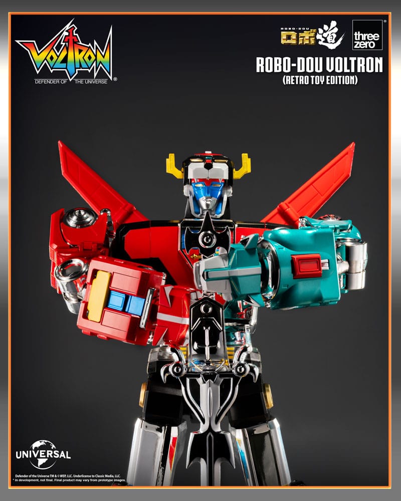 Voltron: Defender of the Universe Figura Robo-Dou Voltron Retro Toy Edition 27 cm