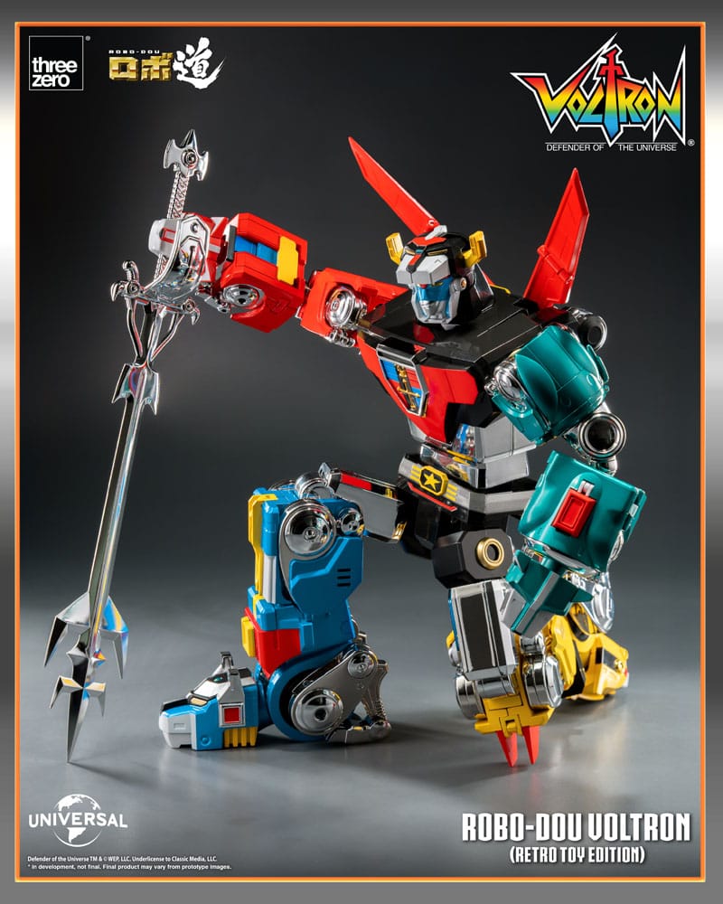 Voltron: Defender of the Universe Figura Robo-Dou Voltron Retro Toy Edition 27 cm