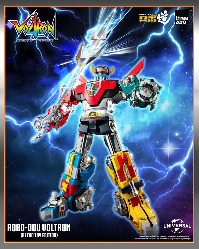 Voltron: Defender of the Universe Figura Robo-Dou Voltron Retro Toy Edition 27 cm
