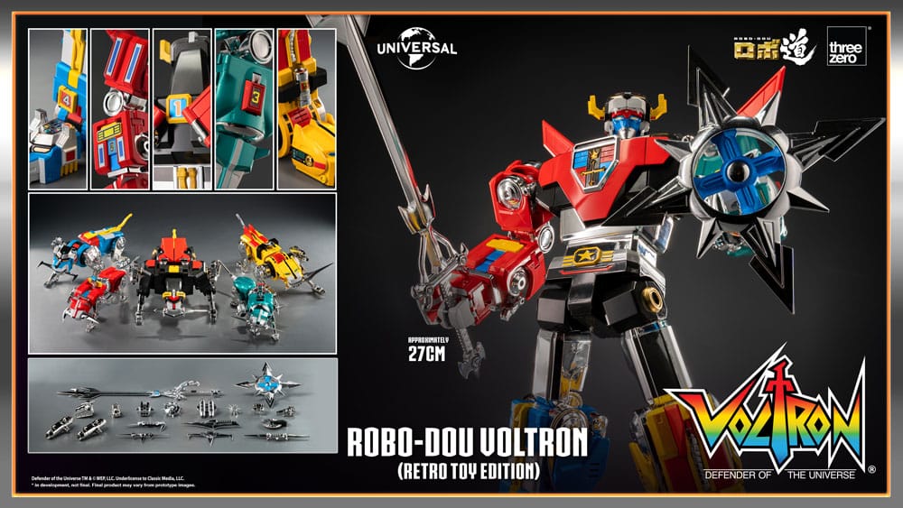 Voltron: Defender of the Universe Figura Robo-Dou Voltron Retro Toy Edition 27 cm
