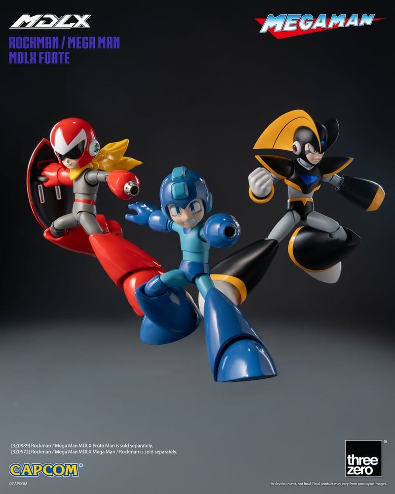 Mega Man Figura MDLX Rockman / Mega Man Forte 10 cm