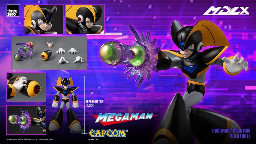 Mega Man Figura MDLX Rockman / Mega Man Forte 10 cm
