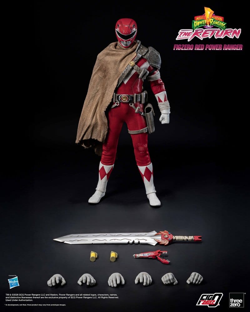 Mighty Morphin Power Rangers: The Return FigZero Figura 1/6 Red Power Ranger 31 cm