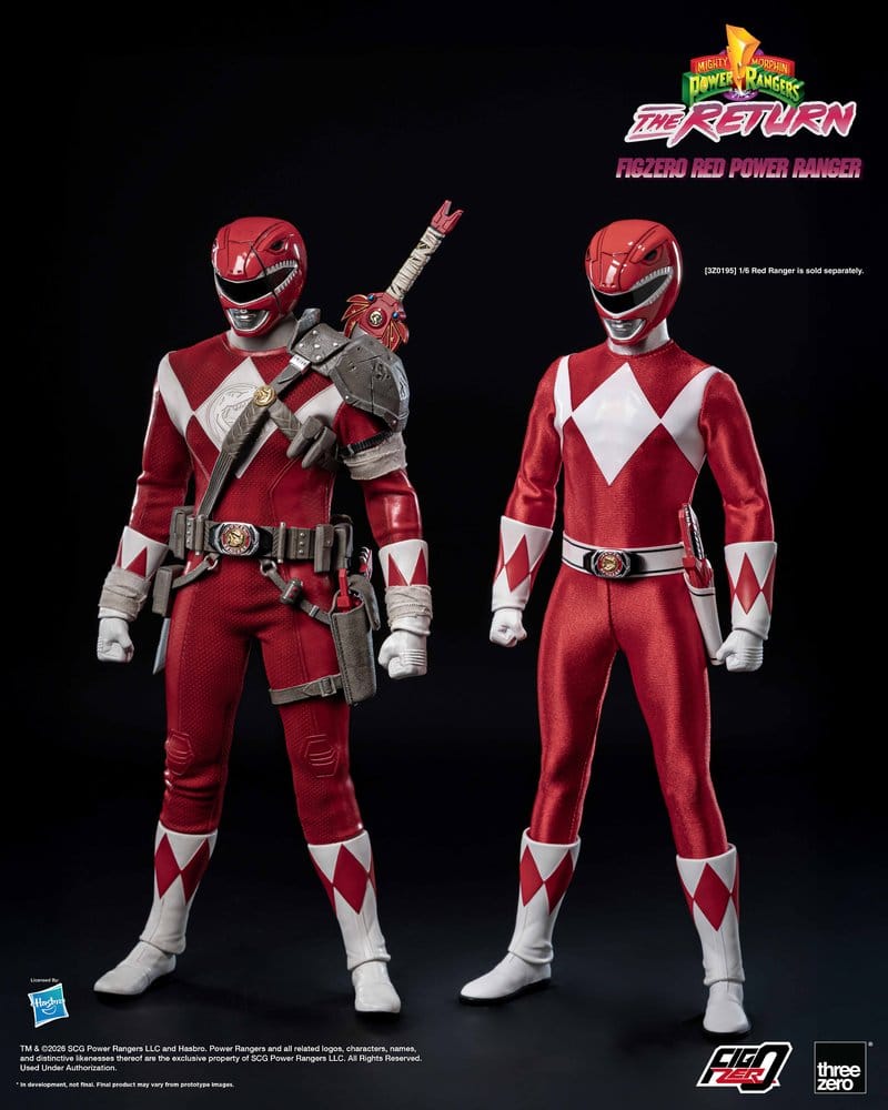 Mighty Morphin Power Rangers: The Return FigZero Figura 1/6 Red Power Ranger 31 cm