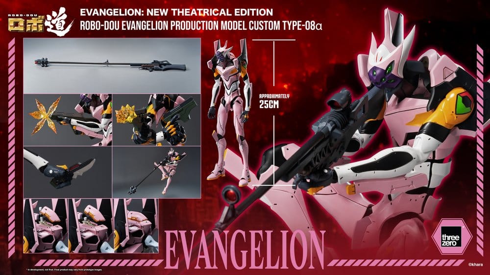 Rebuild of Evangelion Robo-Dou Figura Evangelion Production Model Custom Type-08a (Evangelion: New Theatrical Edition) 25 cm
