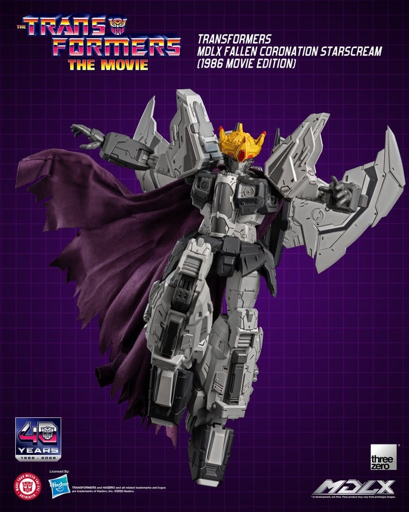 Transformers MDLX Figura Fallen Coronation Starscream (1986 Movie Edition) 20 cm
