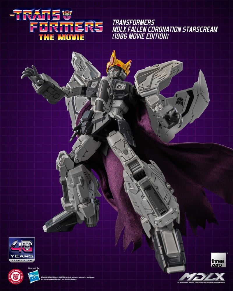 Transformers MDLX Figura Fallen Coronation Starscream (1986 Movie Edition) 20 cm