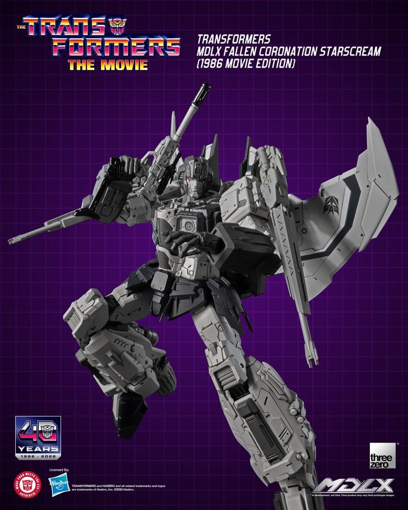Transformers MDLX Figura Fallen Coronation Starscream (1986 Movie Edition) 20 cm