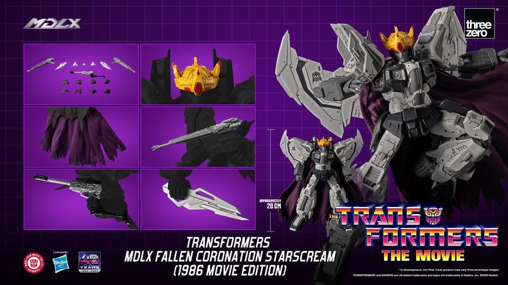 Transformers MDLX Figura Fallen Coronation Starscream (1986 Movie Edition) 20 cm