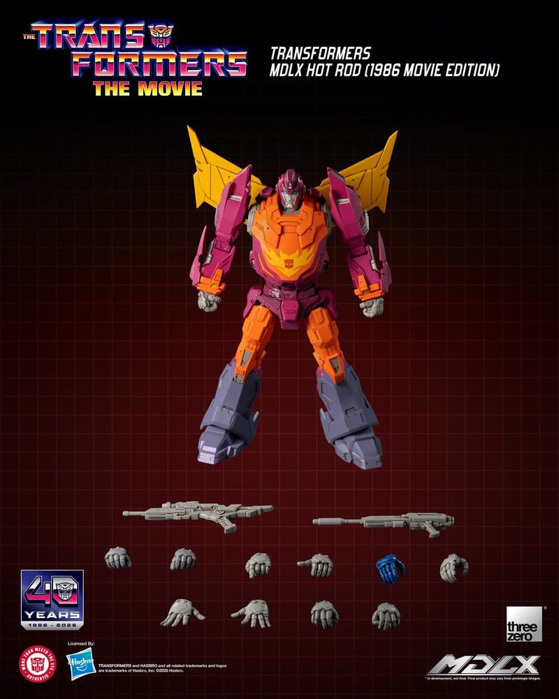 Transformers Figura MDLX Hot Rod (1986 Movie Edition) 18 cm