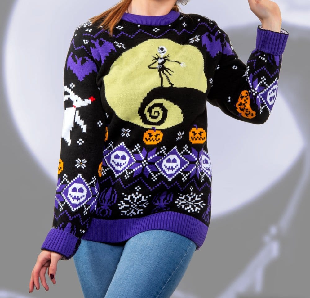 Pesadilla antes de Navidad Sudadera navideña 8-bit Talla M