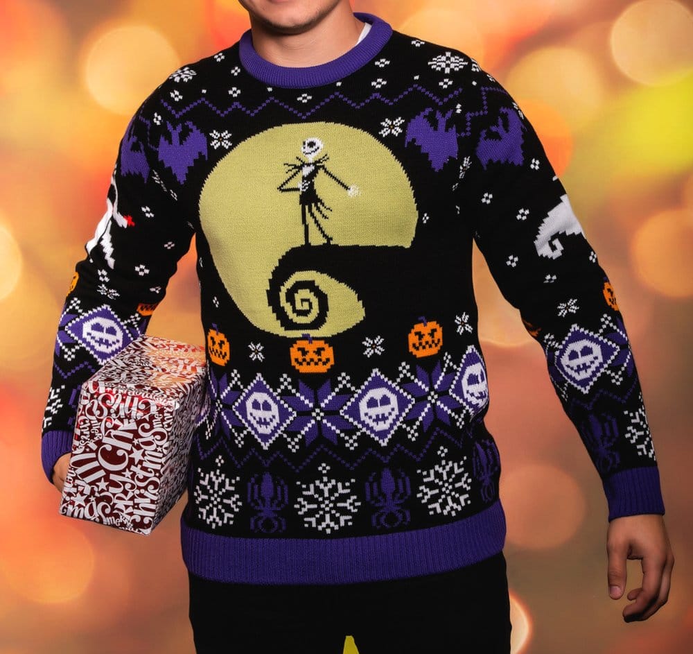 Pesadilla antes de Navidad Sudadera navideña 8-bit Talla XXL