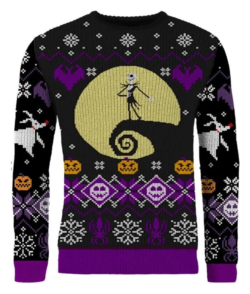 Pesadilla antes de Navidad Sudadera navideña 8-bit Talla L