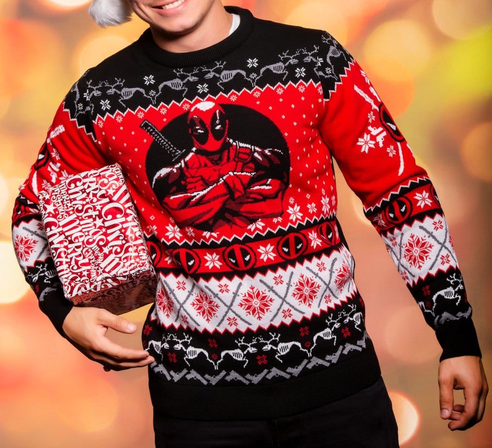 Deadpool Sudadera navideña Talla M Frikytopia