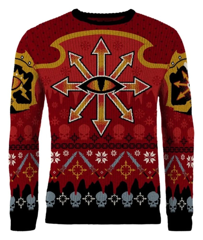 Warhammer 40,000 Sudadera navideña Chaos Talla L