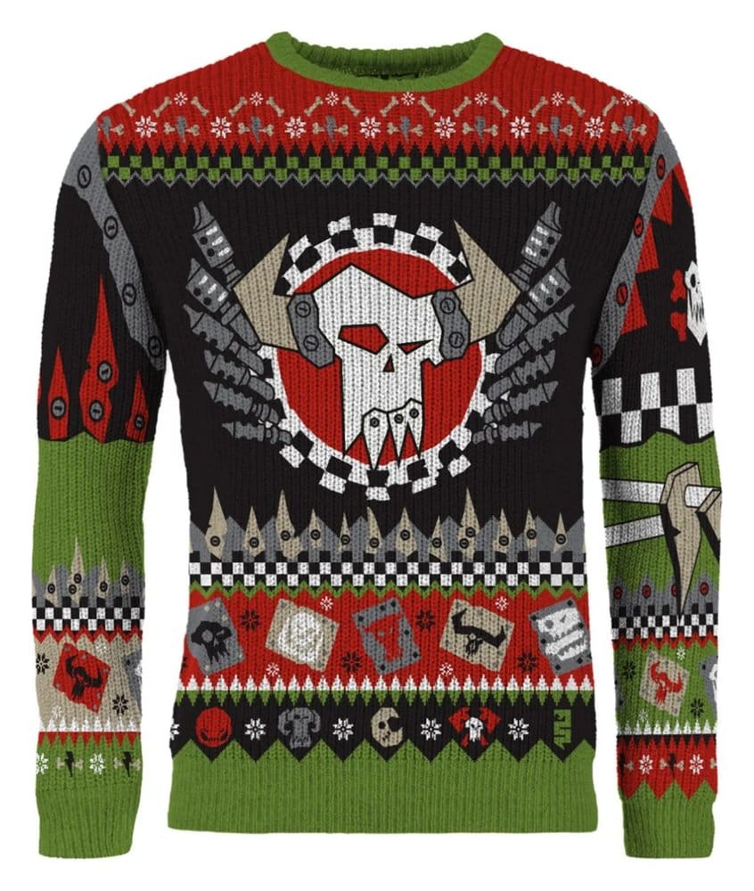 Warhammer 40,000 Sudadera navideña Ork Talla XL