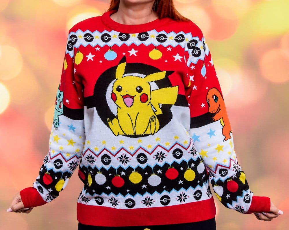 Pokémon Sudadera navideña Talla M