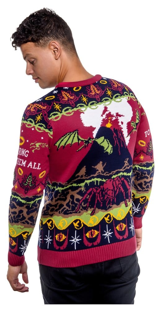 El Señor de los Anillos Sudadera navideña One Sweater To Rule Them All Talla S
